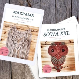 Instrukcje do makramy PDF: makrama ścienna i sowa