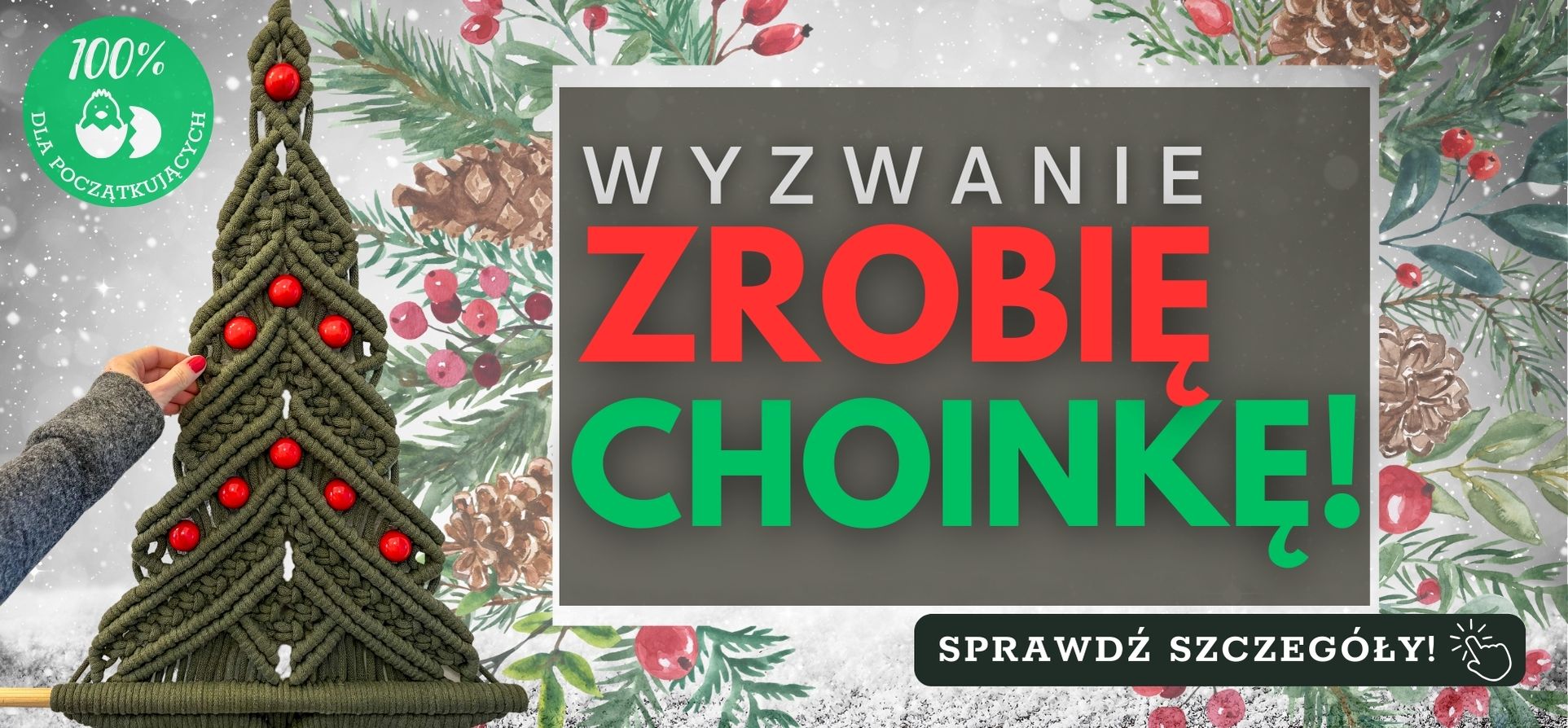 Makramowe wyzwanie ZROBIĘ CHOINKĘ!