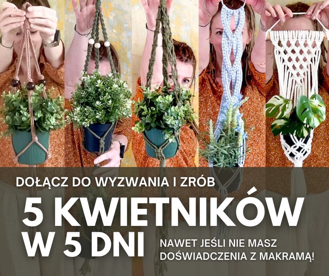 5 KWIETNIKÓW - wyzwanie makramowe