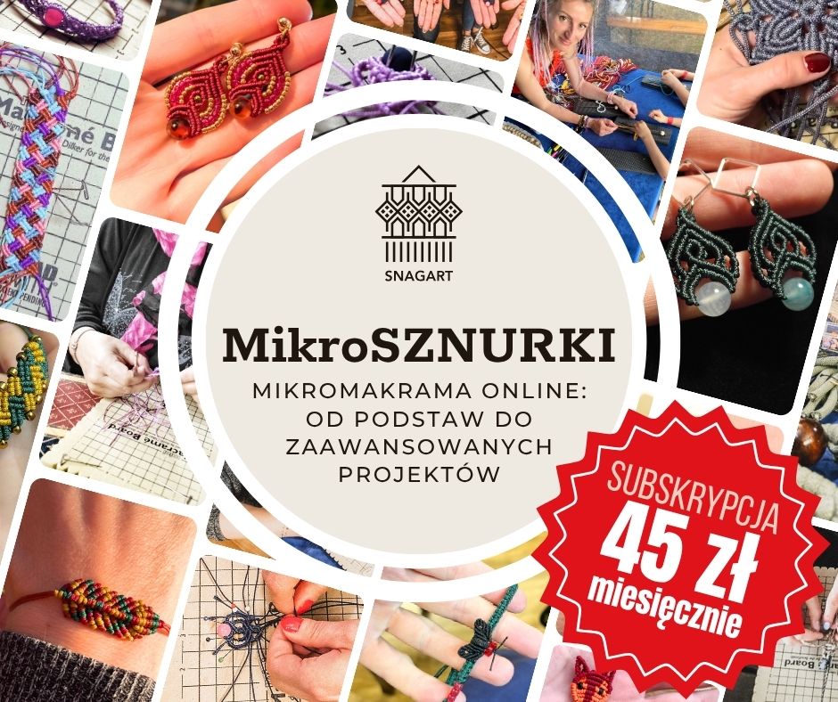 MikroSZNURKI - kurs makramy na abonament