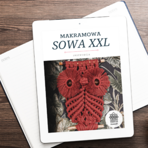 Makramowa sowa XXL – instrukcja