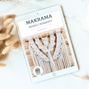 Muszle i diamenty. Makrama na ścianę - instrukcja