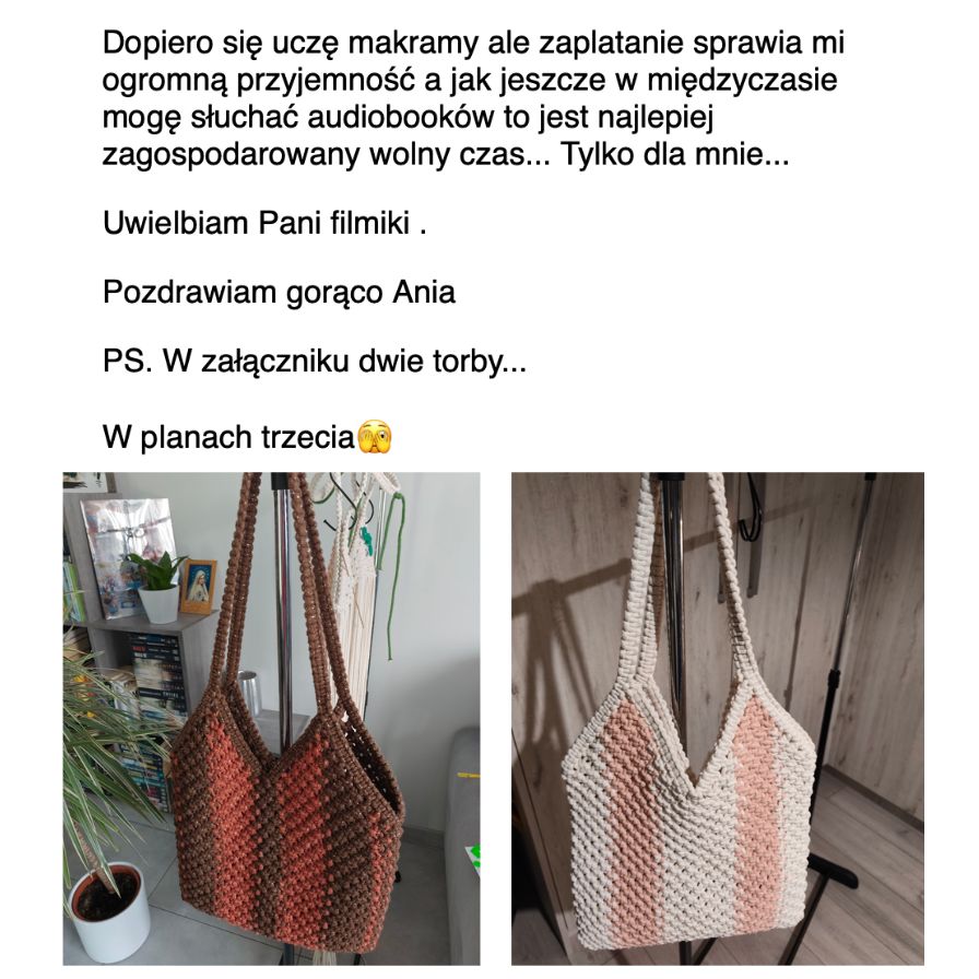 Ania K. o wyzwaniu ZROBIĘ DUŻĄ TORBĘ!